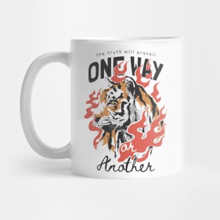 tiger and fire Mug